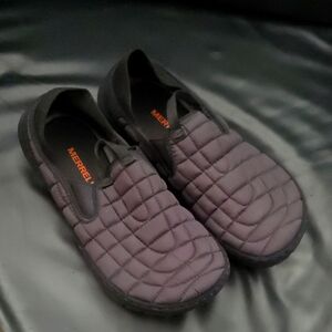 Merrell Quilted Nylon Hut Mocs Flats Shoes Womens Size 8US Comfort Slip On Black